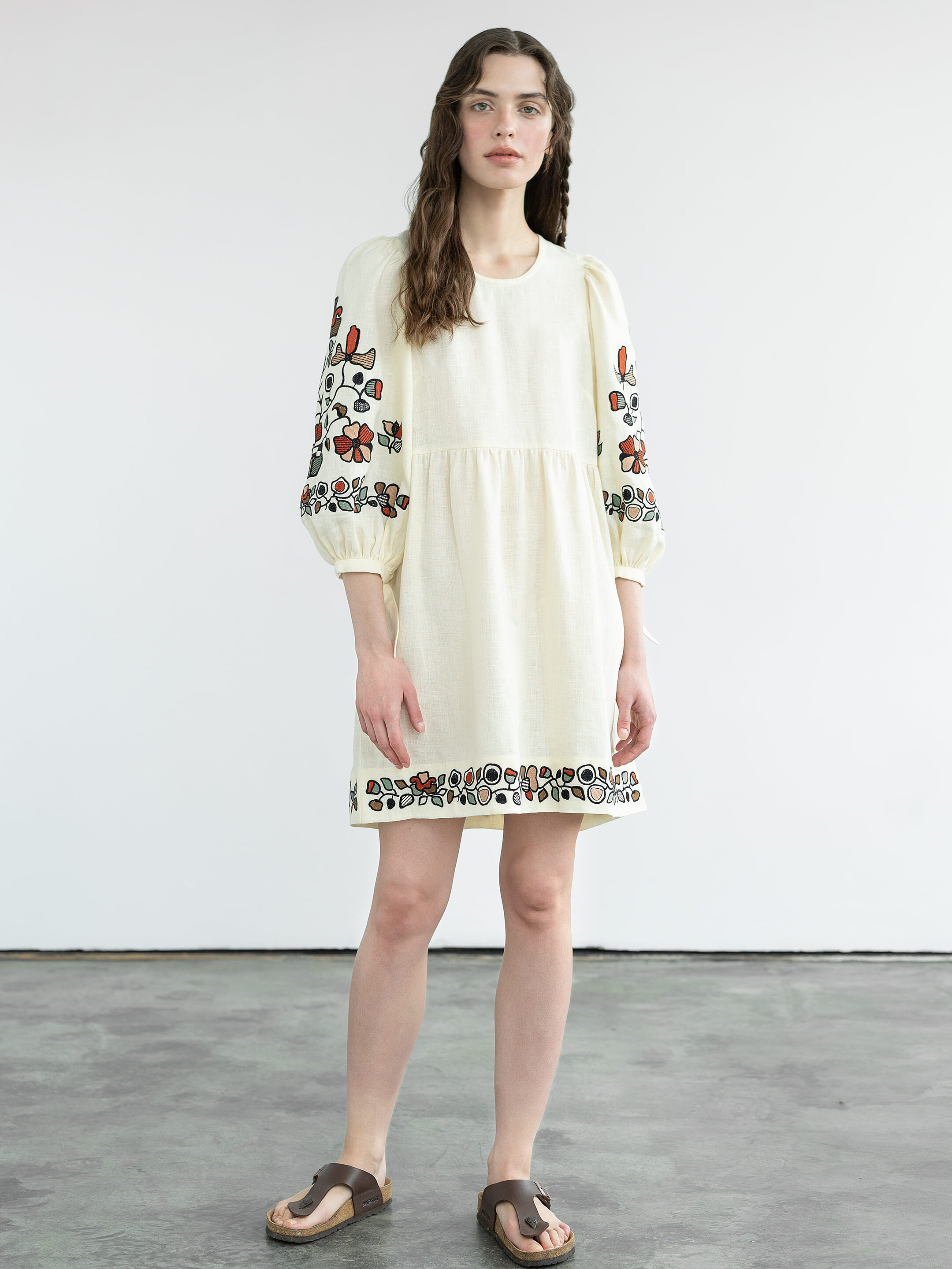 Лляна сукня з вишивкою Zadorozhniy Dress замовити
