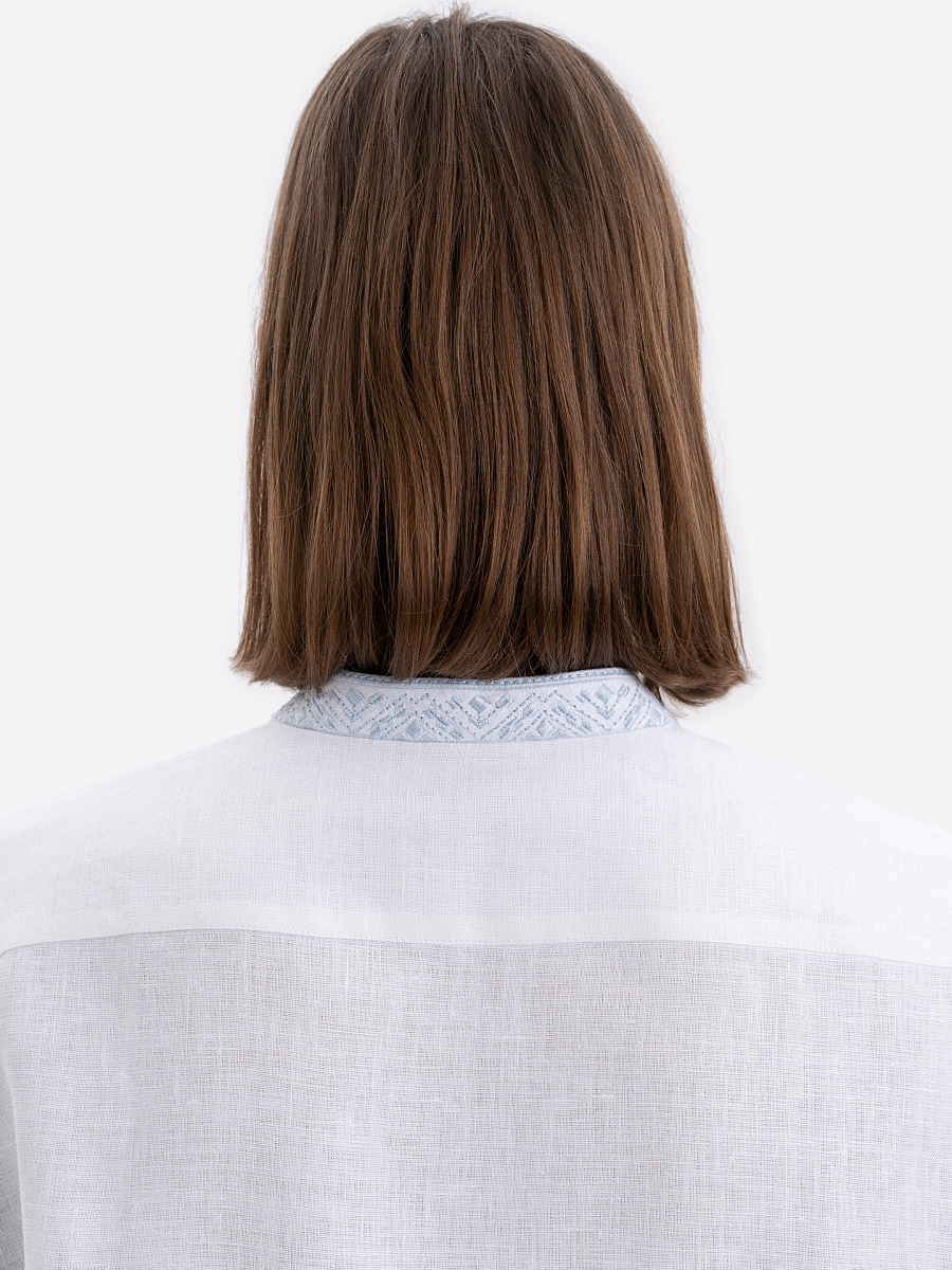 Чоловіча лляна сорочка з вишивкою Sky  фото 5