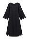 Чорна лляна сукня з вишивкою Nizhnist Black