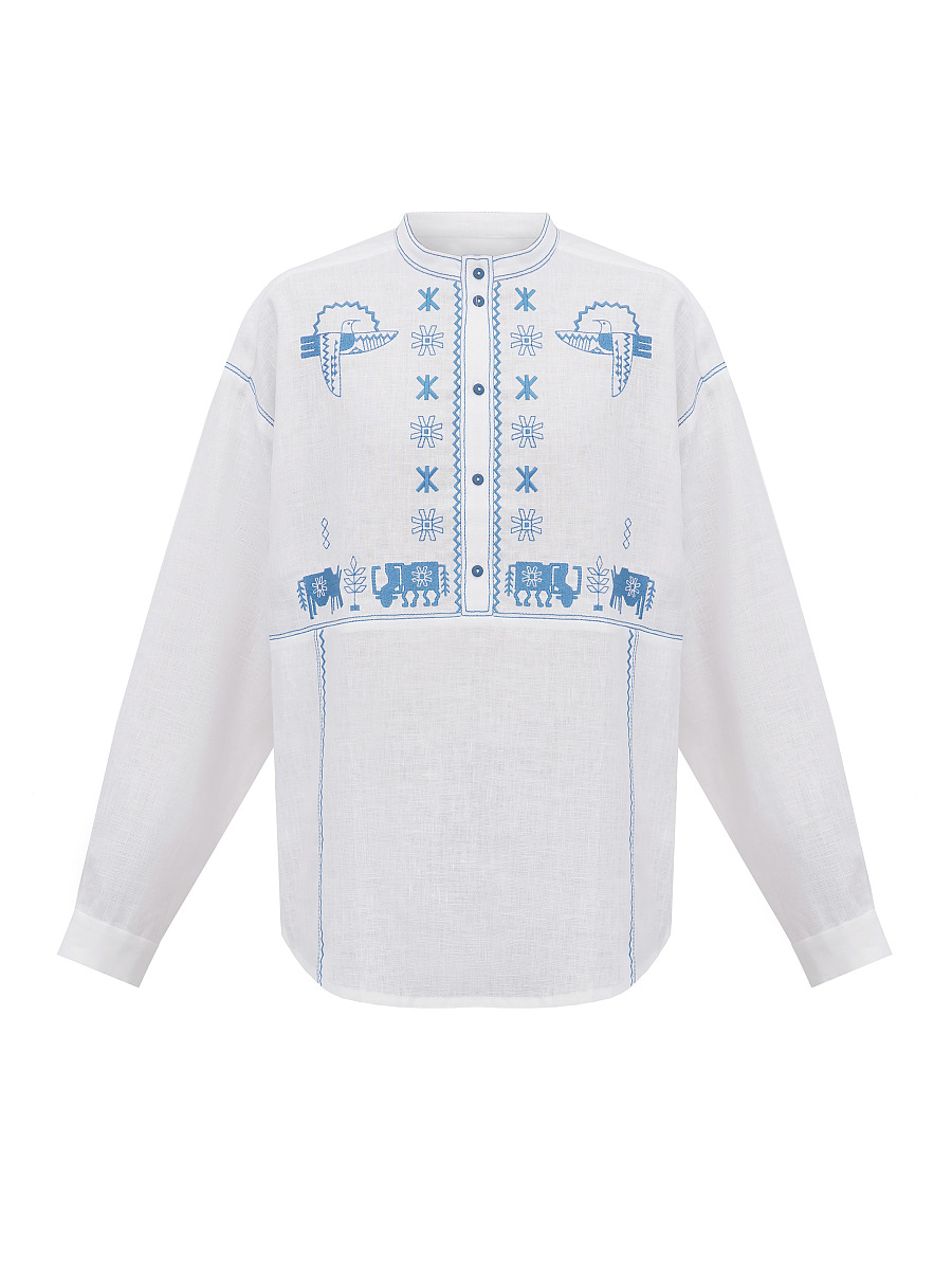 Лляна сорочка з вишивкою Adam  фото 11