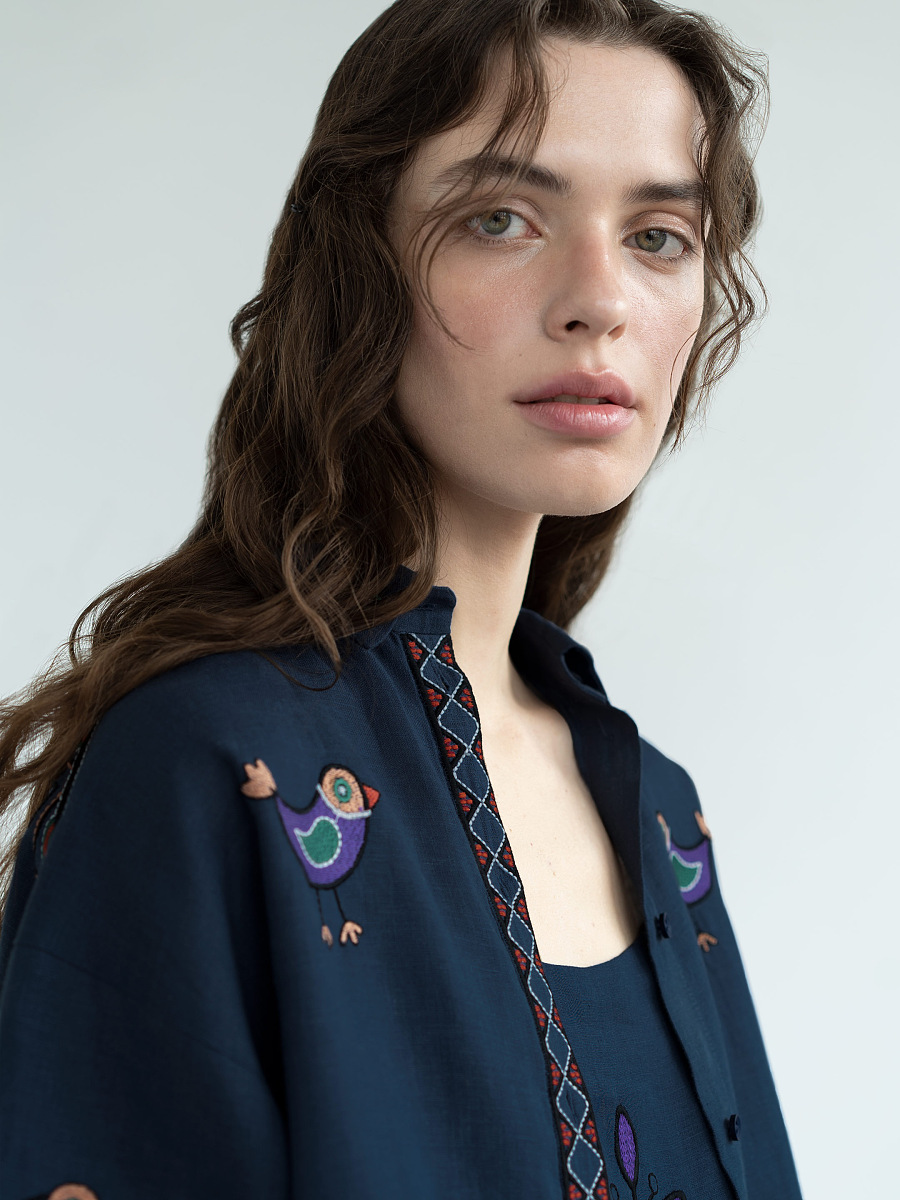 Лляна сорочка з вишивкою Gushul Shirt [0]
