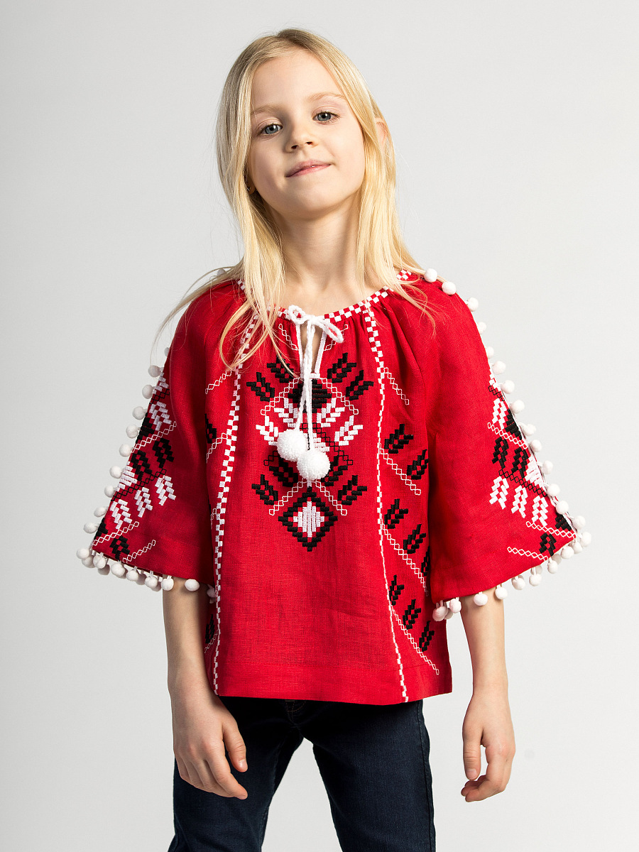 Вишиванка для дівчинки Red Spike [0]