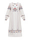Довга вишита лляна сукня з яворівським орнаментом Yaryna