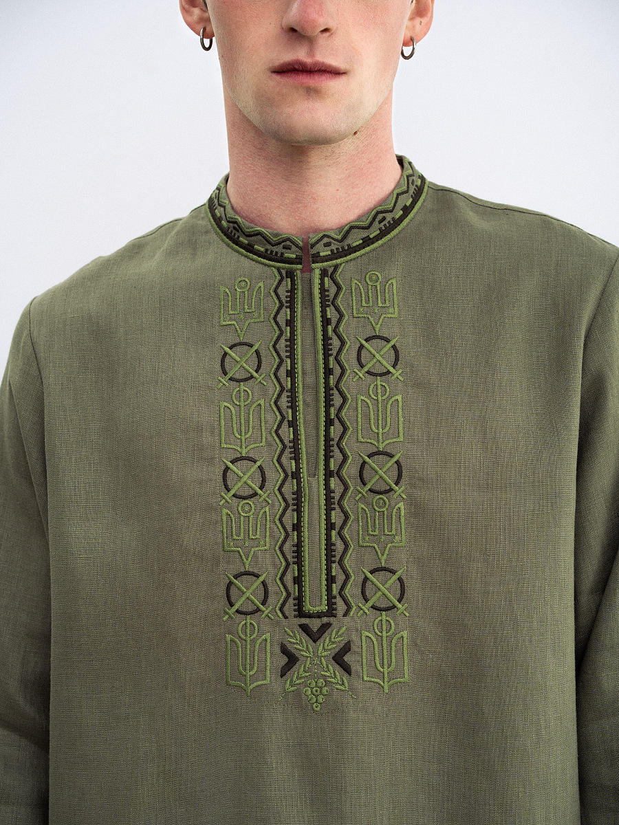 Чоловіча вишиванка з символами Київської Русі 988  фото 5