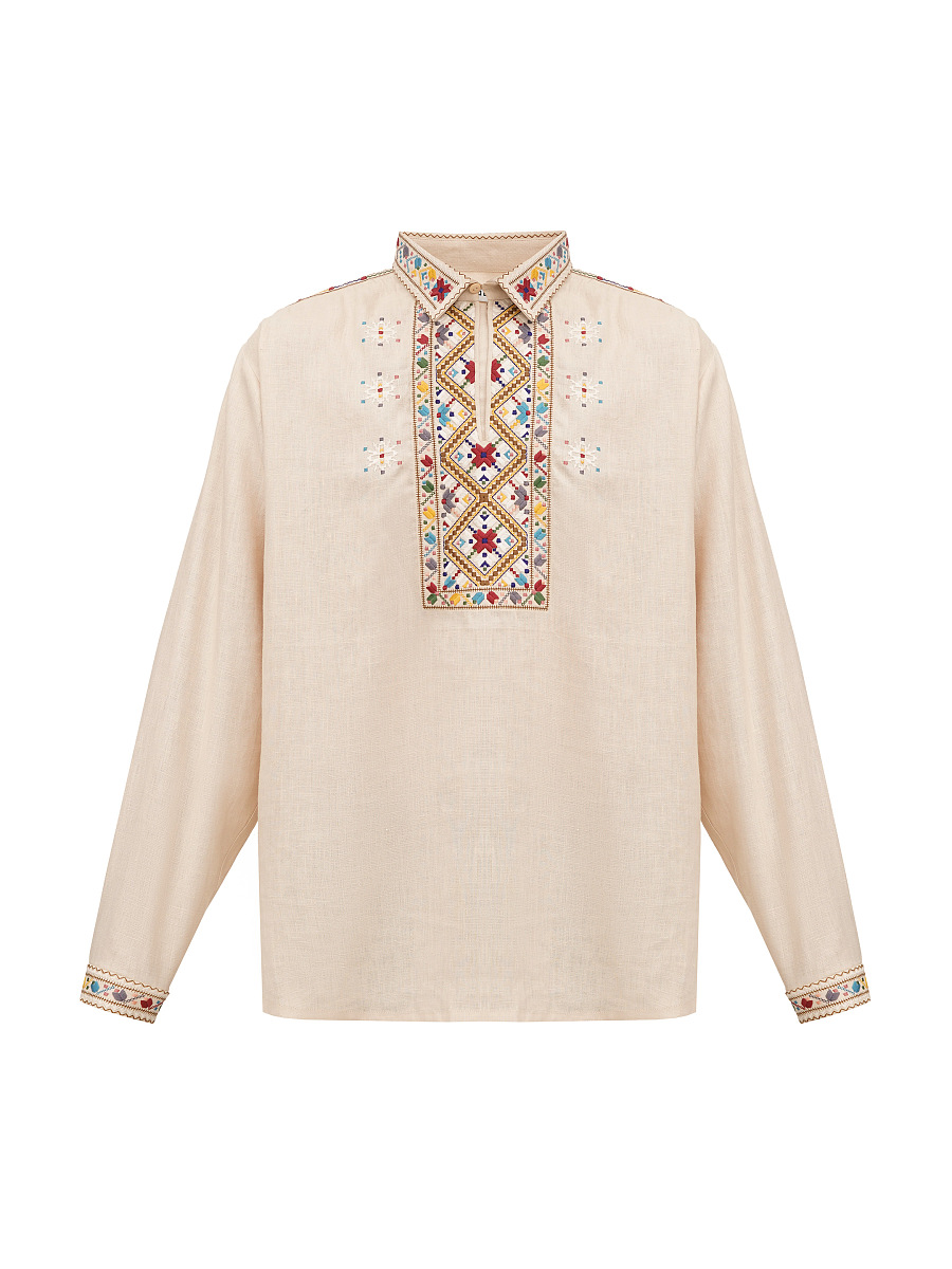 Чоловіча вишиванка з коміром регіон Поділля Veremiy  фото 6