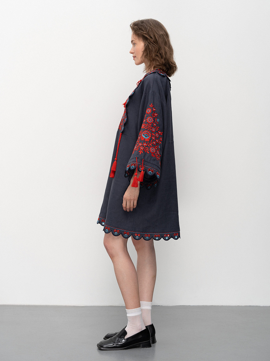 Коротка вишита сукня Лемківщини Lemky  фото 4