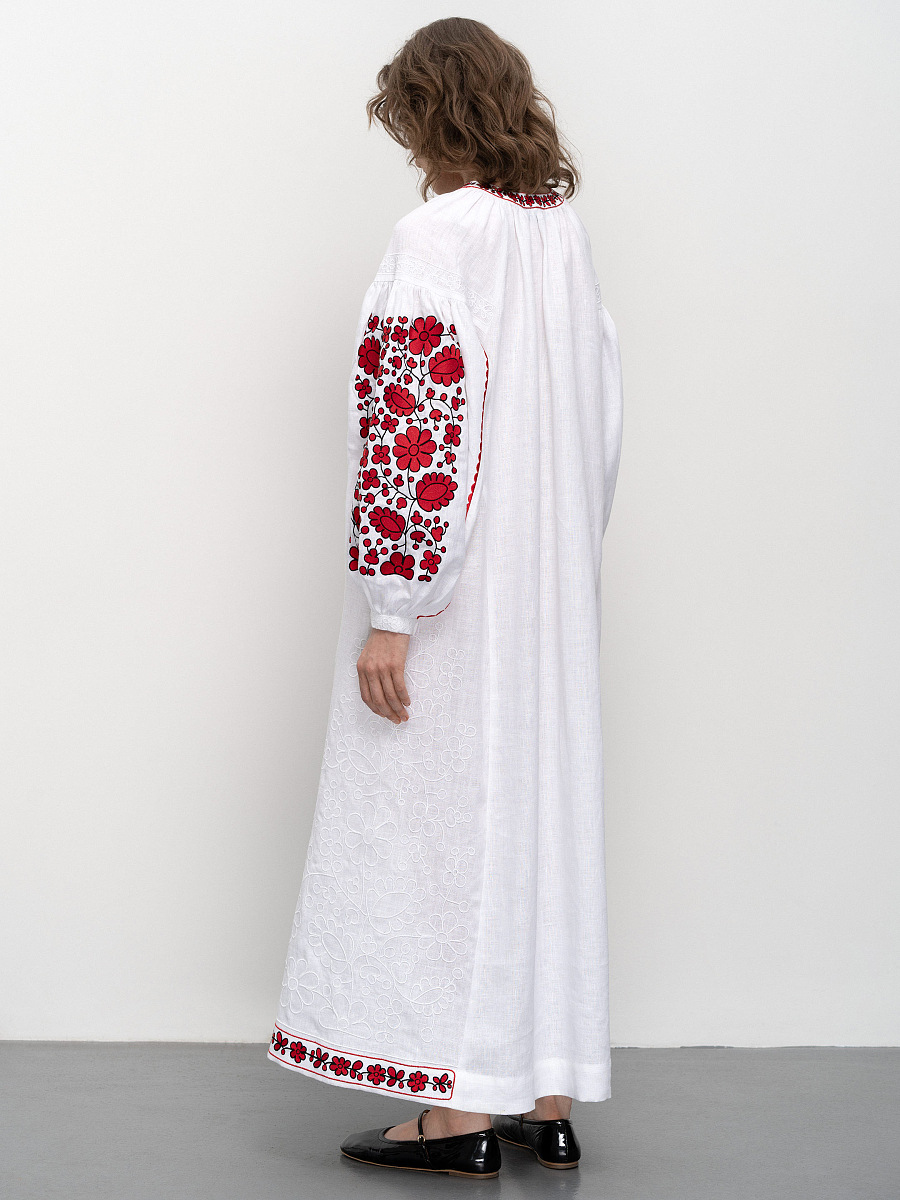 Довга вишита сукня Середньою Наддніпрянщини Myrhorodska  фото 3