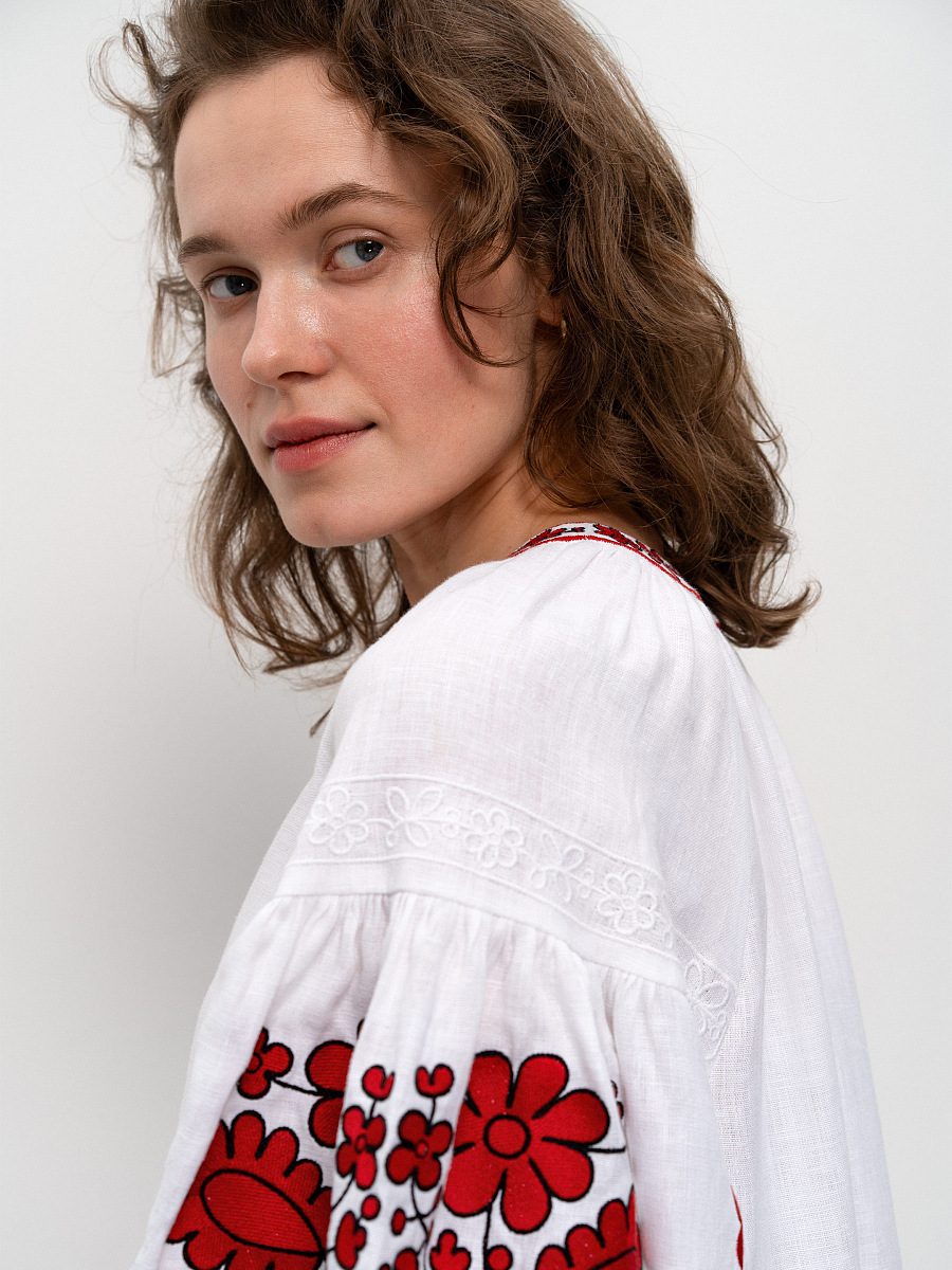 Довга вишита сукня Середньою Наддніпрянщини Myrhorodska  фото 2