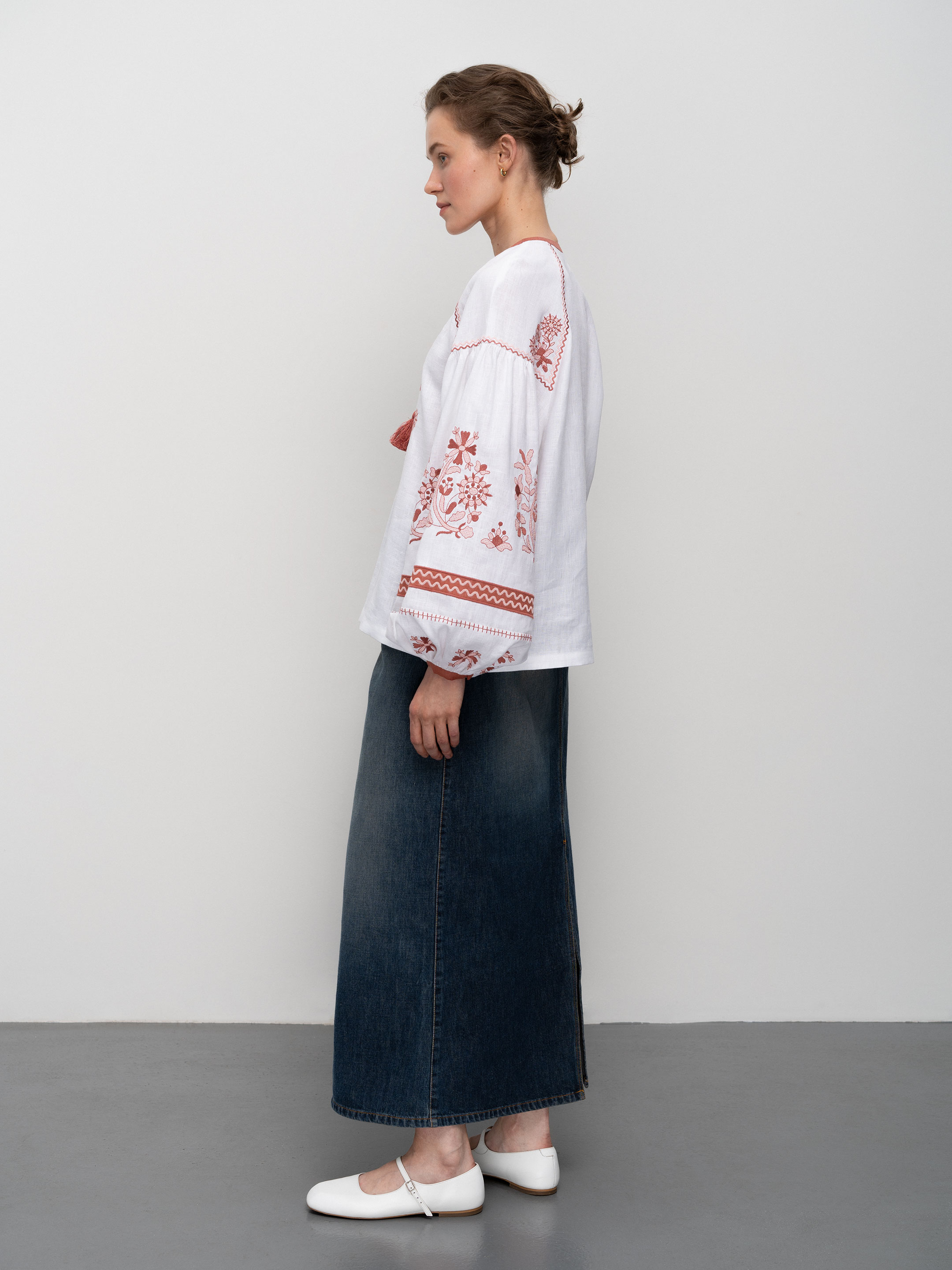 Жіноча сорочка полтавщини Opishne примірка