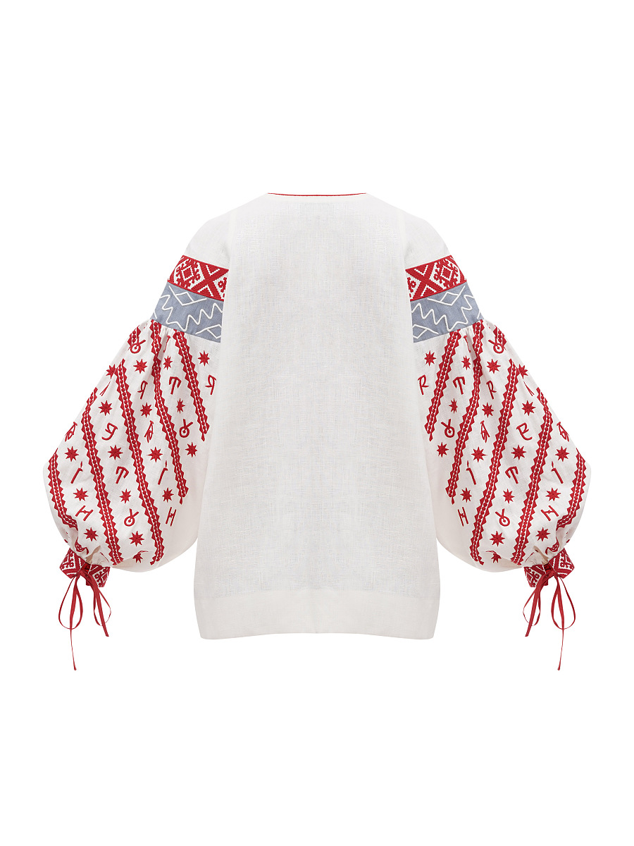 Жіноча вишита блуза присвячена абетці Rutenia  фото 9