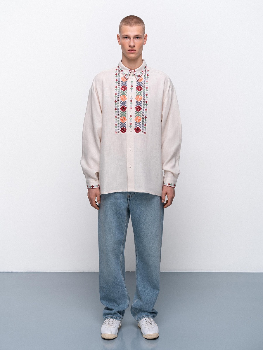 Чоловіча вишита сорочка присвячена Сходу Abrykosy M  фото 2