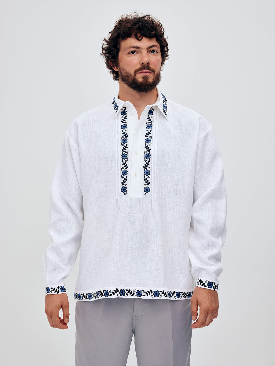 Чоловіча сорочка зі зйомною стрічкою "Івасик"  фото