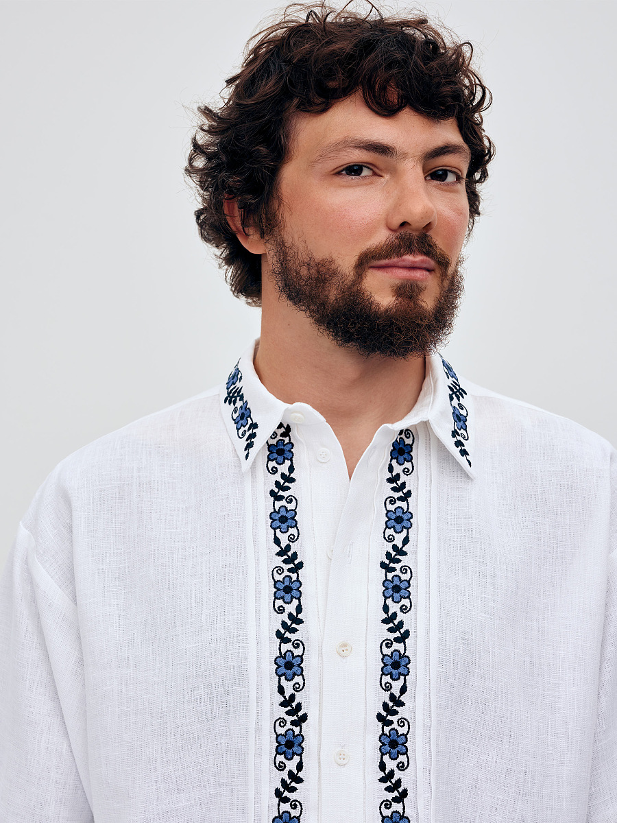 Чоловіча сорочка зі зйомною стрічкою "Івасик"  фото 2