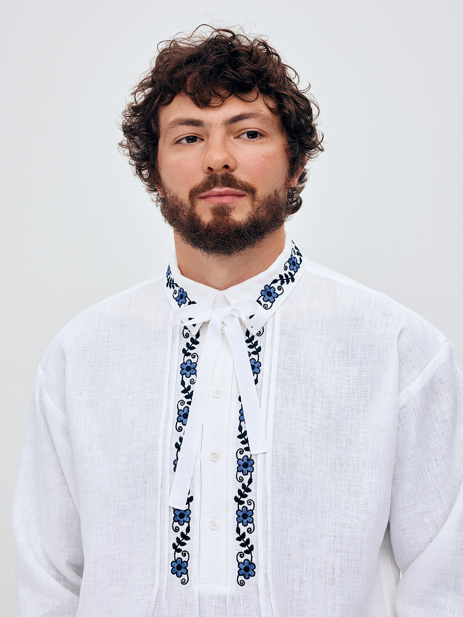 Чоловіча сорочка зі зйомною стрічкою "Івасик"  фото 4