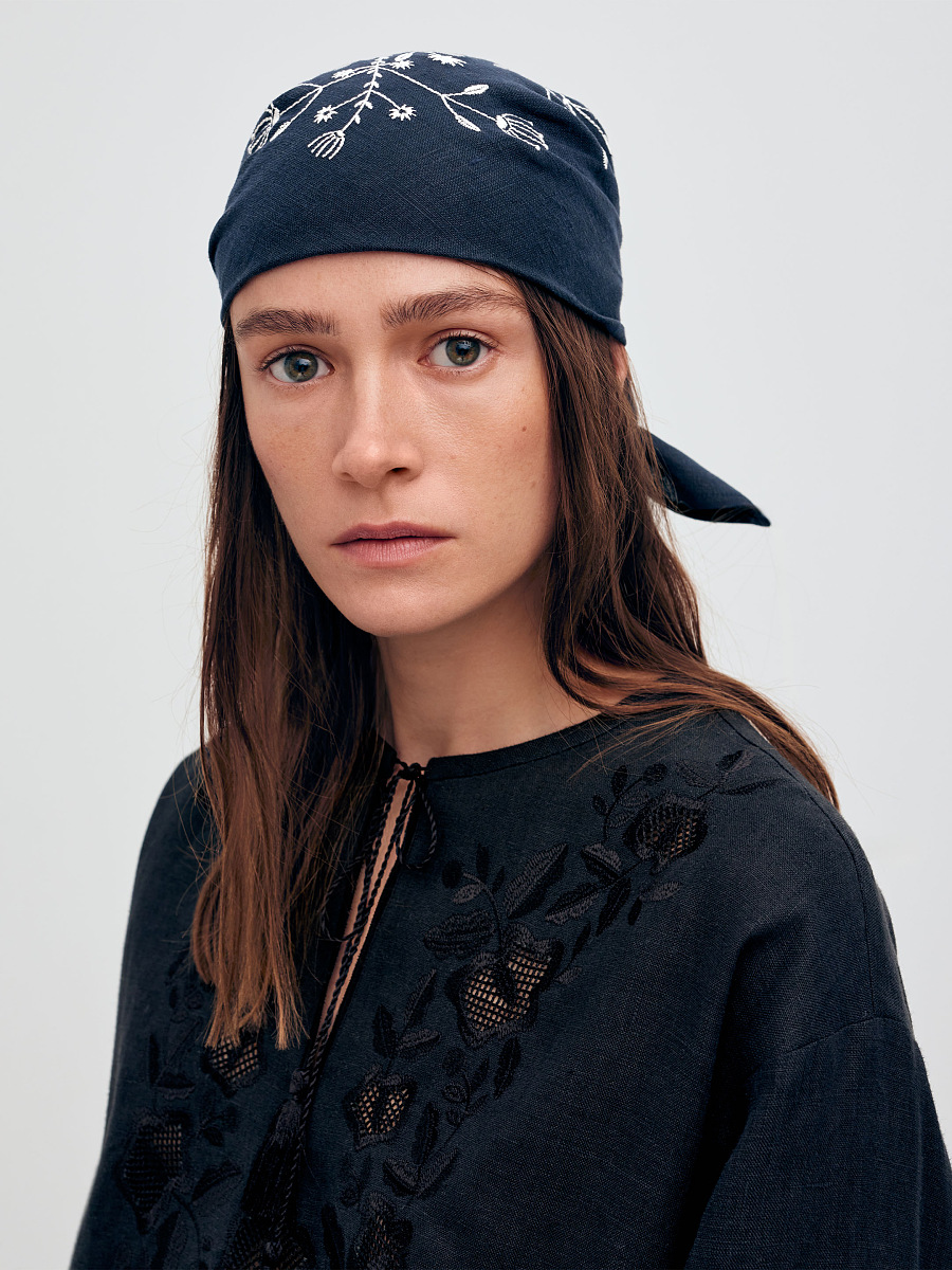 Бандана синього кольору "Дерево життя"  фото