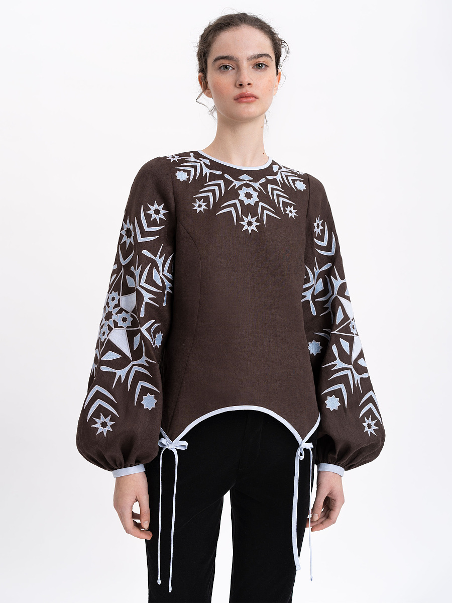 Жіноча вишита сорочка "Зірка" вечірня  фото