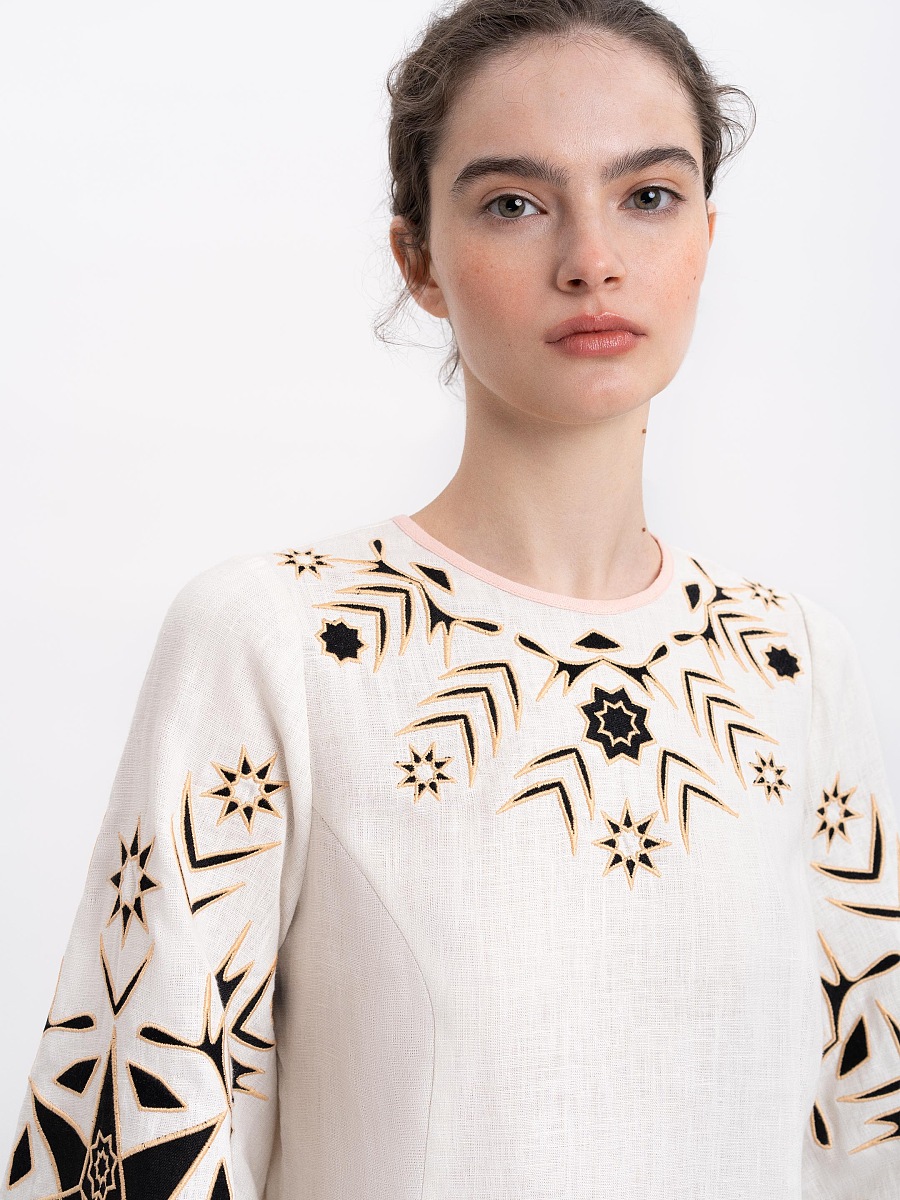 Жіноча вишита сорочка "Зірка" ранкова  фото 3