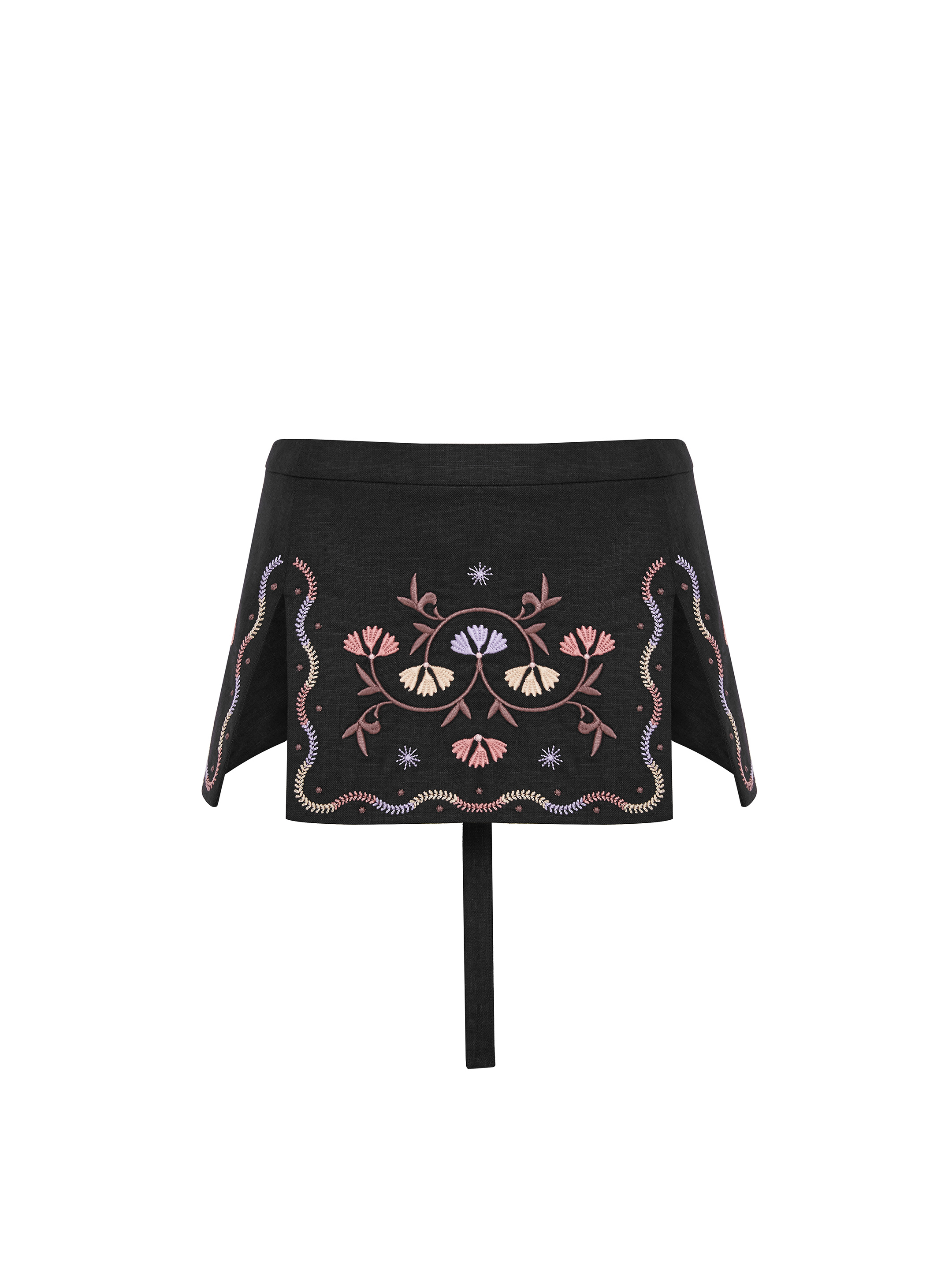 Лляна баска чорного кольору "Полин" обрати