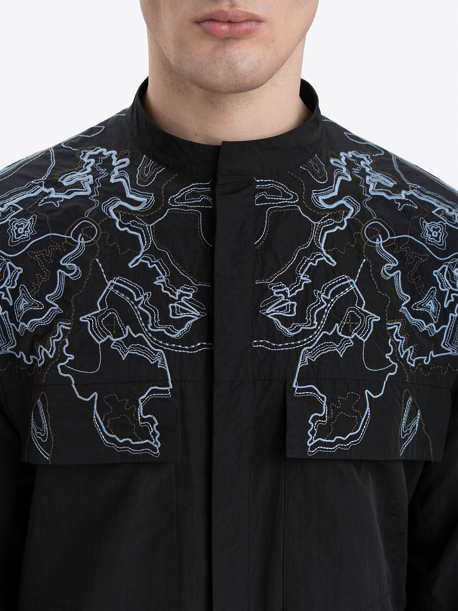 Чоловіча сорочка з вишивкою ETND-RD-DARK-MALE  фото 2