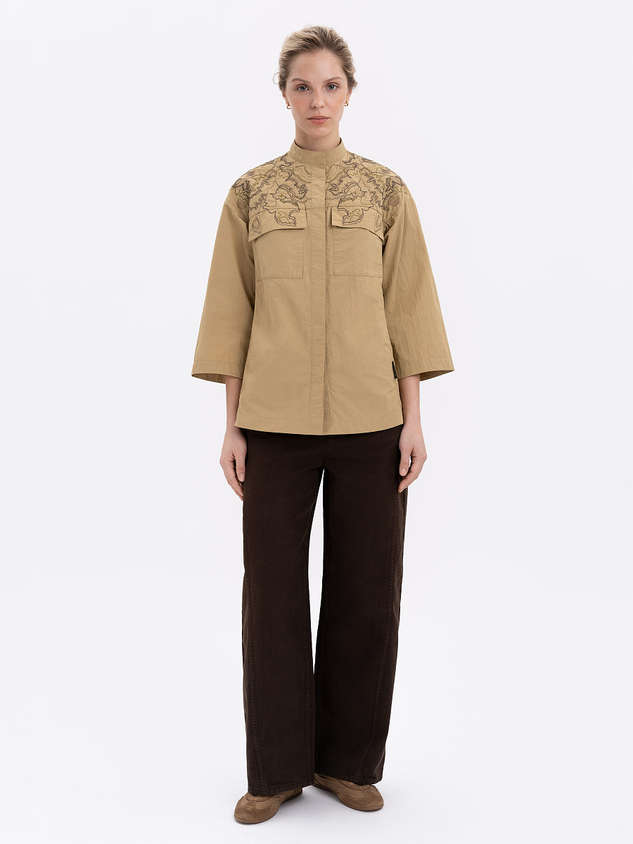 Жіноча сорочка з вишивкою ETND-RD-SAND-FEMALE  фото