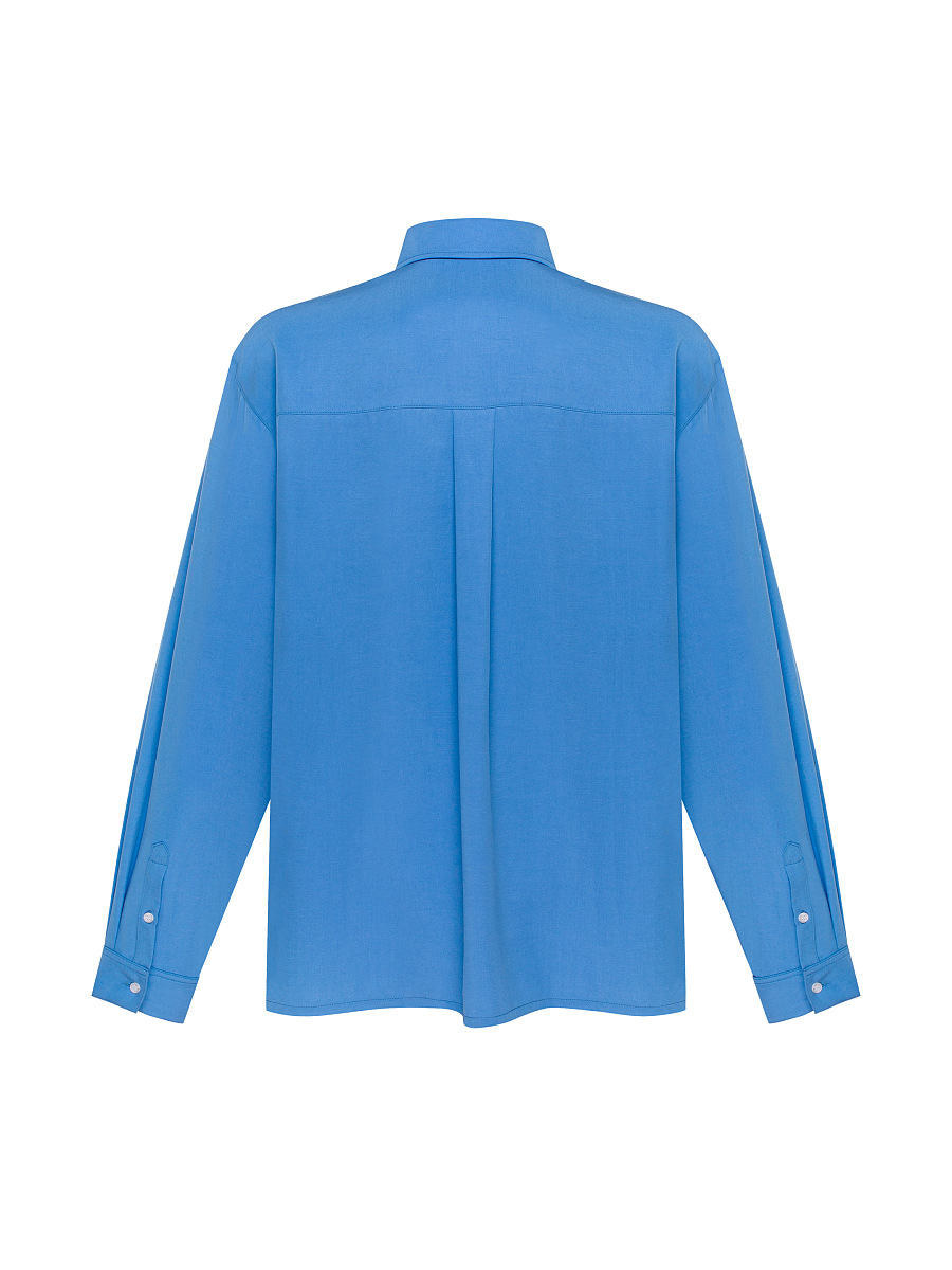 Легка вишита сорочка "Хвиля блакитна"  фото 6