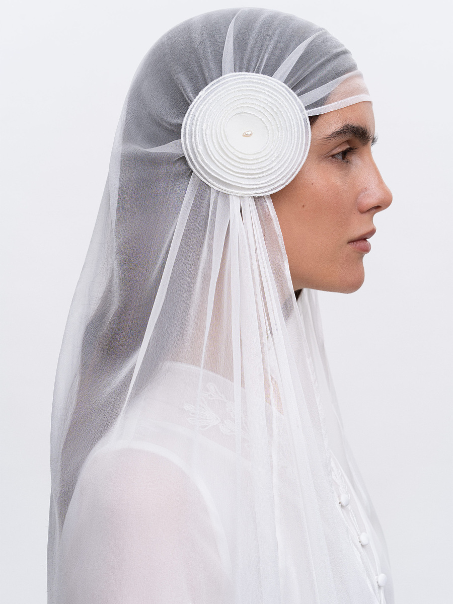 Весільний головний убір "Вельон"  фото