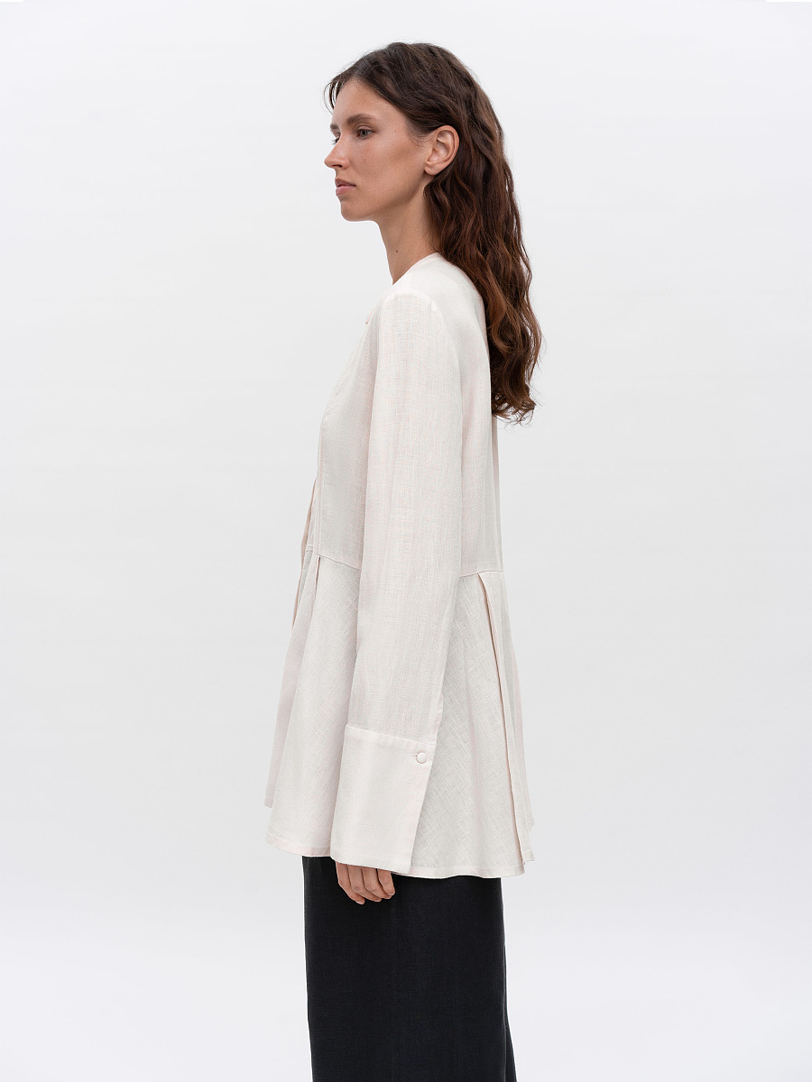 Вишита світла блуза "Нива"  фото 3