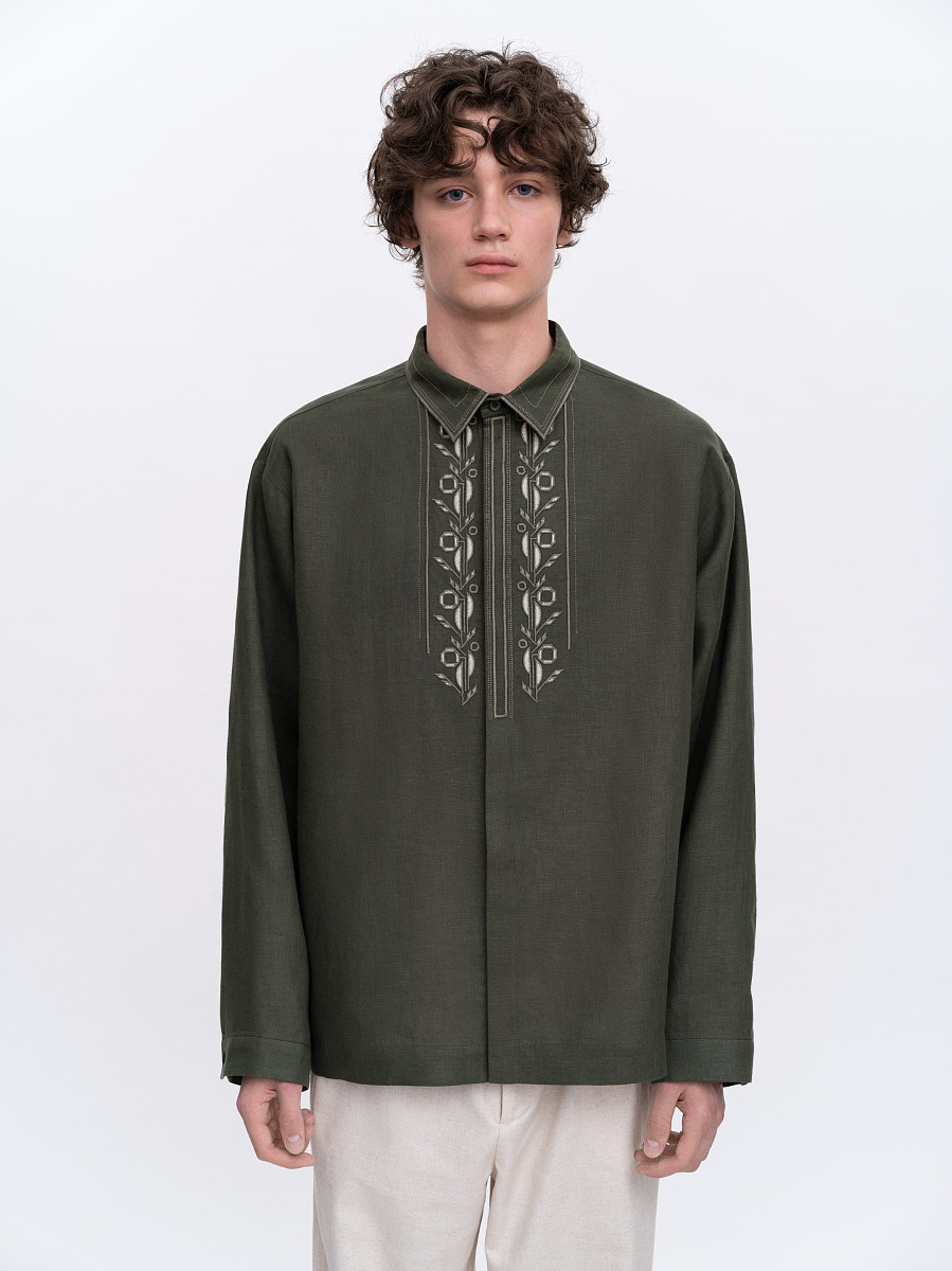 Чоловіча вишита сорочка "Гай"  фото