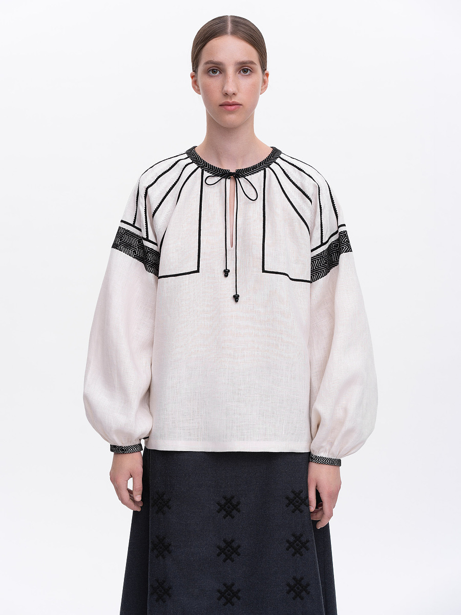 Жіноча вишита сорочка "Мізин"  фото