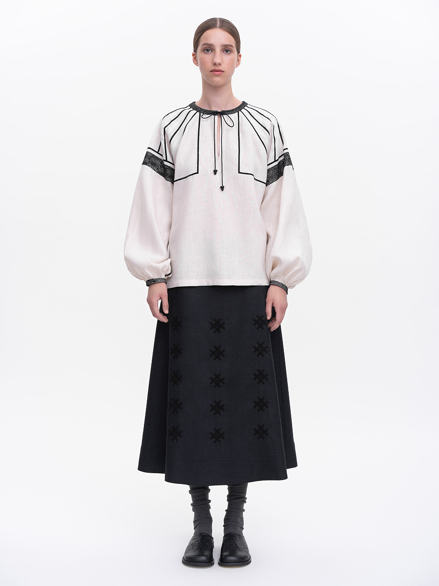 Жіноча вишита сорочка "Мізин"  фото 3