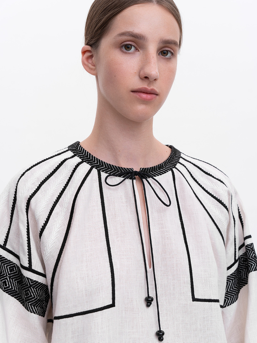 Жіноча вишита сорочка "Мізин"  фото 2