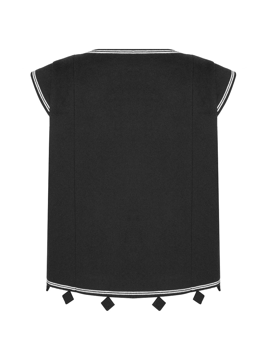 Темно-коричневий вишитий жилет "Кібчик"  фото 7