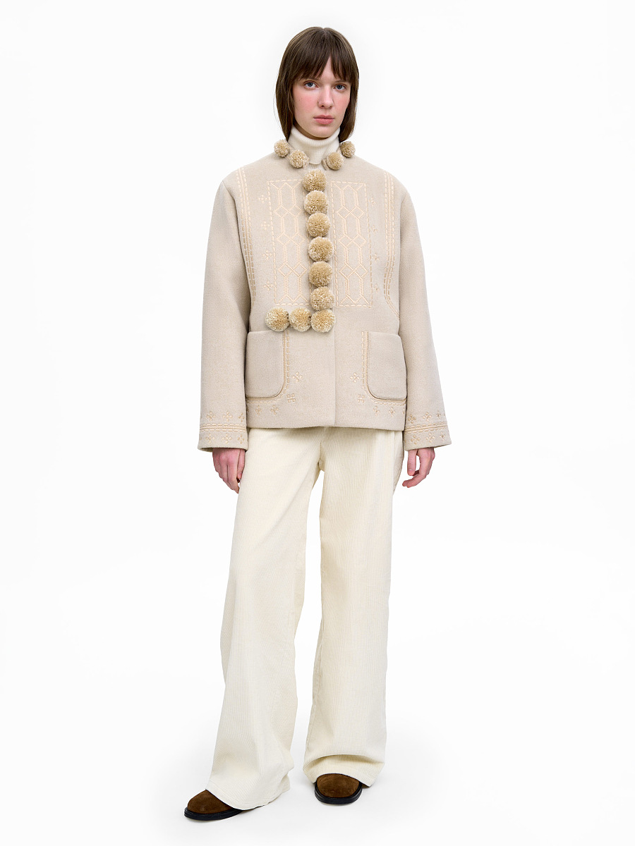 Бежевий сердак "Бокогрій"  фото